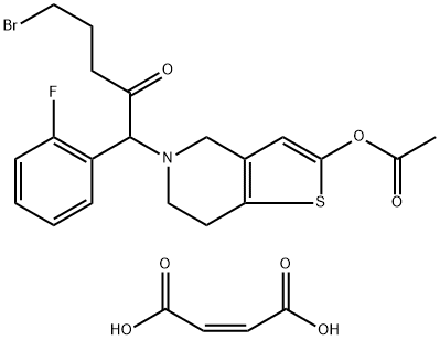 1-[2-(Acetyloxy)-6,7-dihydrothieno[3,2-c]pyridin-5(4H)-yl]-5-bromo-1-(2-fluorophenyl)-2-pentanone (2Z)-2-Butenedioate