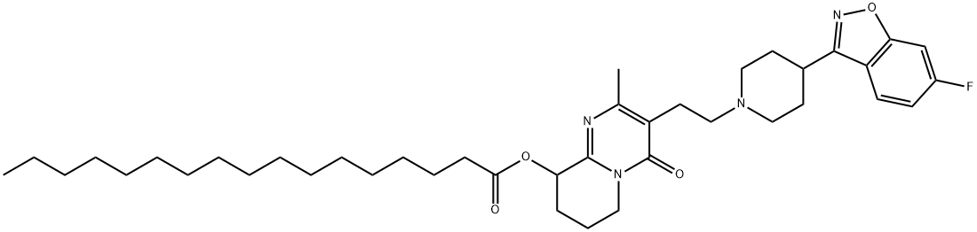 Heptadecanoic Acid 3-[2-[4-(6-Fluoro-1,2-benzisoxazol-3-yl)-1-piperidinyl]ethyl]-6,7,8,9-tetrahydro-2-methyl-4-oxo-4H-pyrido[1,2-a]pyrimidin-9-yl Ester